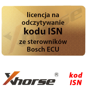 Xhorse - licencja na odczytywanie kodu ISN ze sterowników Bosch ECU (BMW)